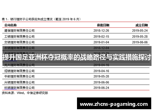 提升国足亚洲杯夺冠概率的战略路径与实践措施探讨